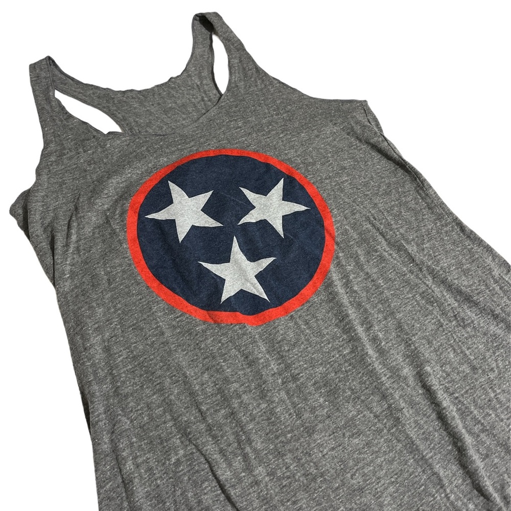 Tennessee Tri Star Racerback Cotton Tank Top